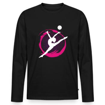 Gymnastics gymnastics - Men's Premium Organic Long Sleeve Shirt - black - Front - Nico (187cm)