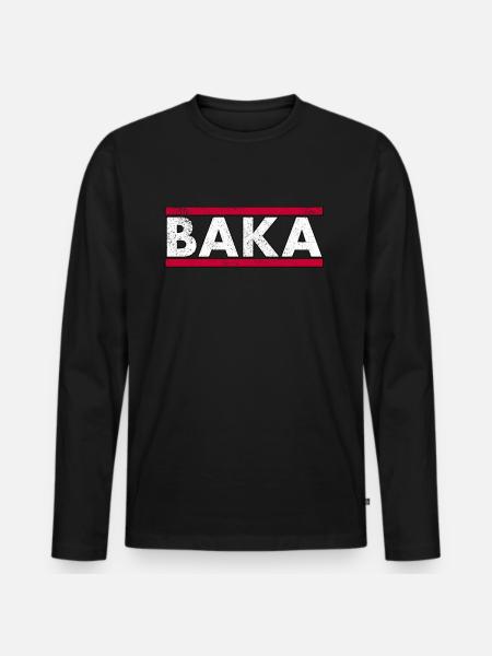 Baka anime - Men's Premium Organic Long Sleeve Shirt - black