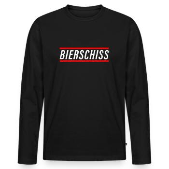 Bierschiss Sprüche Saufen Säufer Mallorca Geschenk - Männer Premium Bio Langarmshirt - Schwarz - Vorne - Nico (187cm)