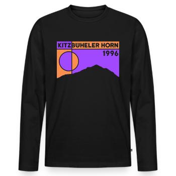 Kitzbüheler Horn Hike Kitzbühel Alps Austria - Men's Premium Organic Long Sleeve Shirt - black - Front - Nico (187cm)