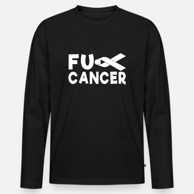 Krebs - Männer Premium Bio Langarmshirt - Schwarz