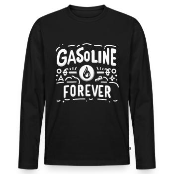 Essence Forever 16 - T-shirt manches longues Premium bio Homme - noir - Devant - Nico (187cm)