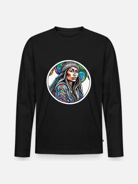 Indigena - T-shirt manches longues Premium bio Homme - noir