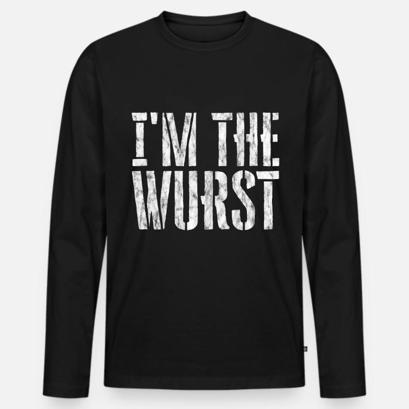 I'm The Wurst 3 - Männer Premium Bio Langarmshirt - Schwarz