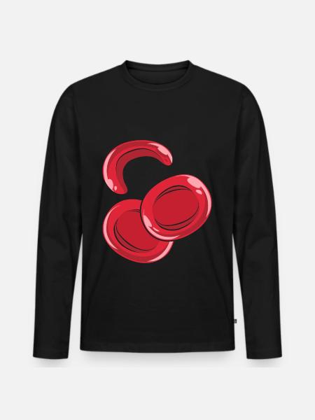 Sickle cell anemia - Men's Premium Organic Long Sleeve Shirt - black