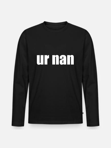 Ur nan - Männer Premium Bio Langarmshirt - Schwarz