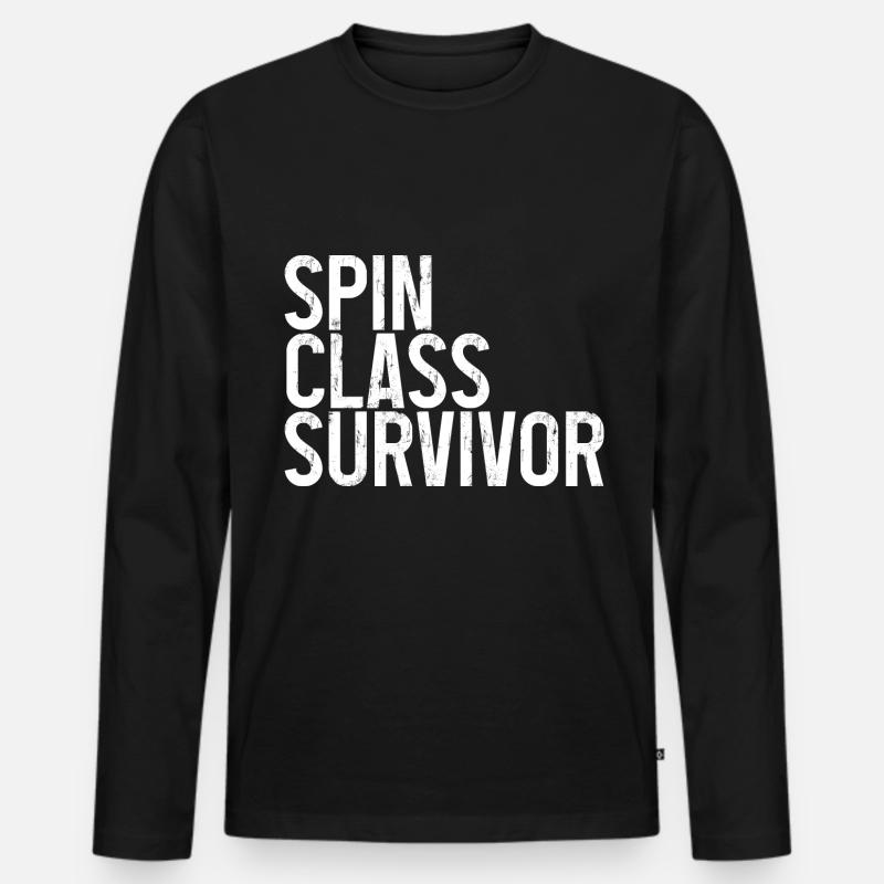 Spin Class Survivor 3 - Männer Premium Bio Langarmshirt - Schwarz