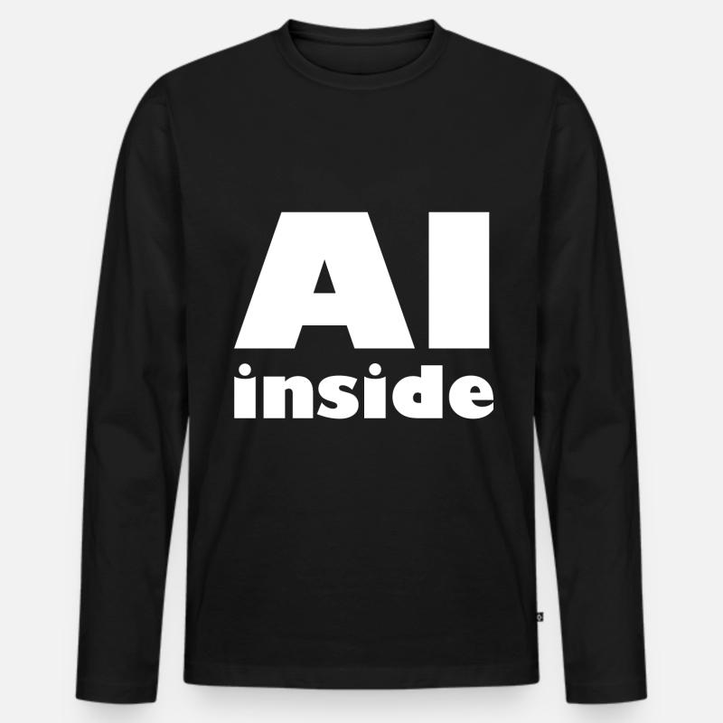 Clever - Männer Premium Bio Langarmshirt - Schwarz