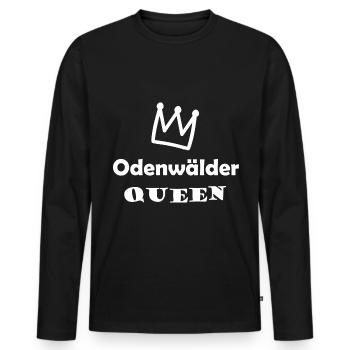 The Odenwald Majesty - Men's Premium Organic Long Sleeve Shirt - black - Front - Nico (187cm)