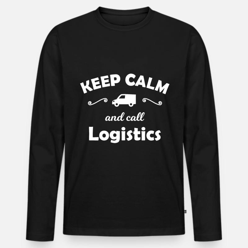 Die Transport Leute - Männer Premium Bio Langarmshirt - Schwarz