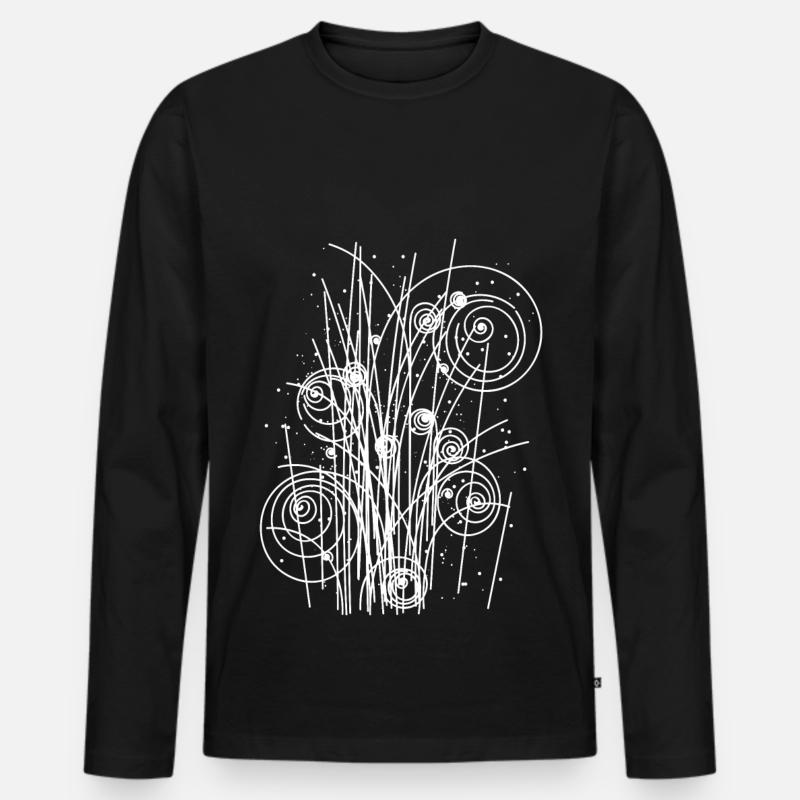 Physik Stringtheorie Strahlung - Männer Premium Bio Langarmshirt - Schwarz