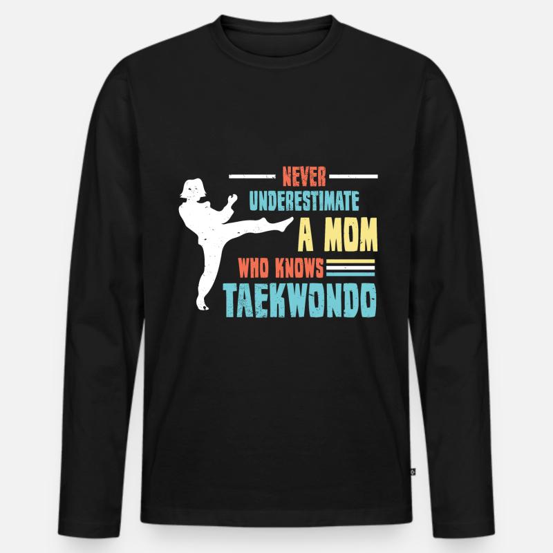 Kampfsport Selbstverteidigung Kampfkunst - Männer Premium Bio Langarmshirt - Schwarz