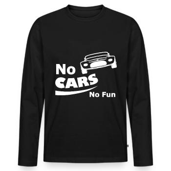 The Funny Drivers - Men's Premium Organic Long Sleeve Shirt - black - Front - Nico (187cm)