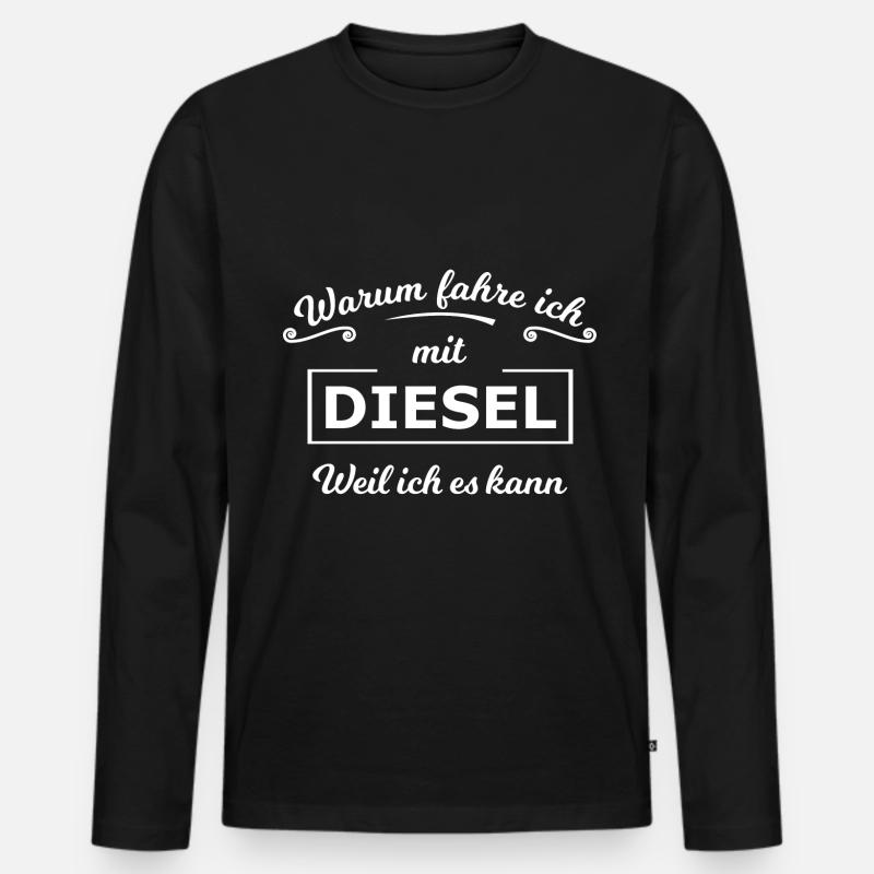Die Autofahrer - Männer Premium Bio Langarmshirt - Schwarz