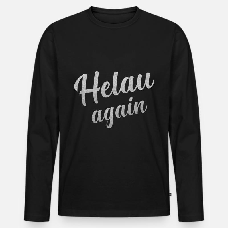 Helau Fasching, Fastnacht - Männer Premium Bio Langarmshirt - Schwarz