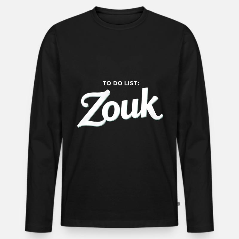 Zouk-Tanz-Geschenk - Männer Premium Bio Langarmshirt - Schwarz