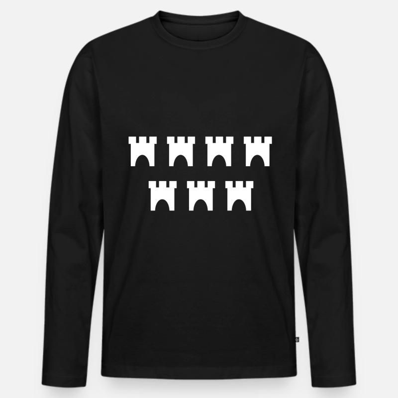 Fans aus Transylvanien - Männer Premium Bio Langarmshirt - Schwarz