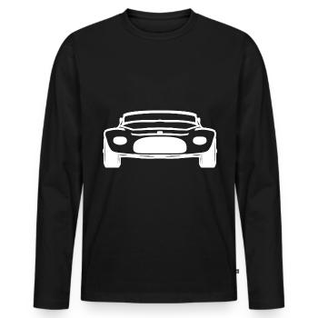 Die Autofahrer - Männer Premium Bio Langarmshirt - Schwarz - Vorne - Nico (187cm)