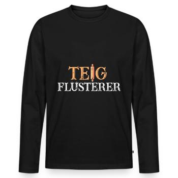 Bäcker Backen Konditor - Männer Premium Bio Langarmshirt - Schwarz - Vorne - Nico (187cm)