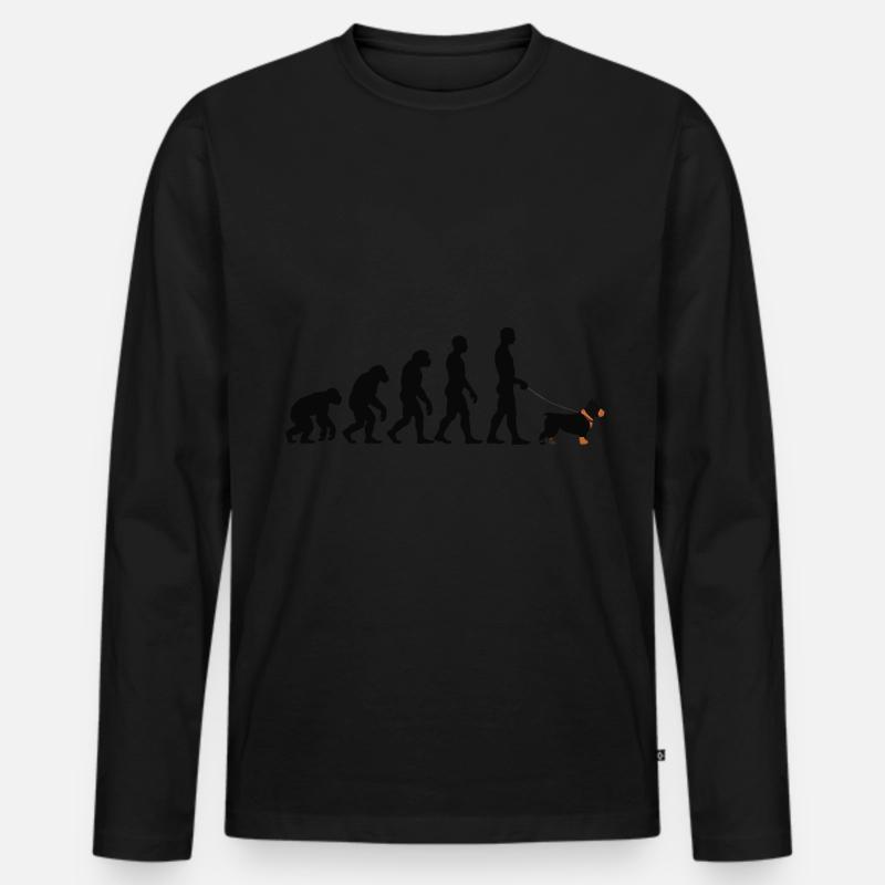 Cane Corso - Männer Premium Bio Langarmshirt - Schwarz