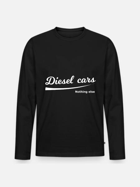 Les voitures diesel - T-shirt manches longues Premium bio Homme - noir