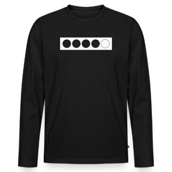 Biathlon Zielscheibe Geschenk - Männer Premium Bio Langarmshirt - Schwarz - Vorne - Nico (187cm)