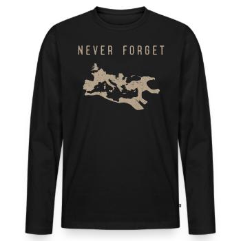Roman Empire, Ancient Romans, Caesar - Men's Premium Organic Long Sleeve Shirt - black - Front - Nico (187cm)
