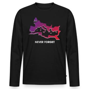 Roman Empire, Ancient Romans, Caesar - Men's Premium Organic Long Sleeve Shirt - black - Front - Nico (187cm)