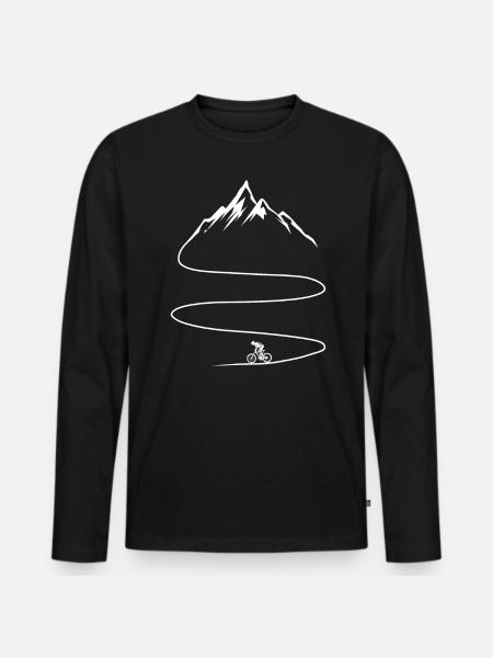 VTT de descente, VTT - T-shirt manches longues Premium bio Homme - noir