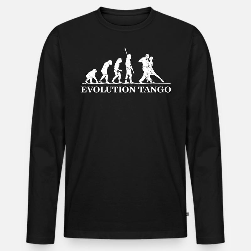 Evolution du Tango, Tango Dancer - T-shirt manches longues Premium bio Homme - noir