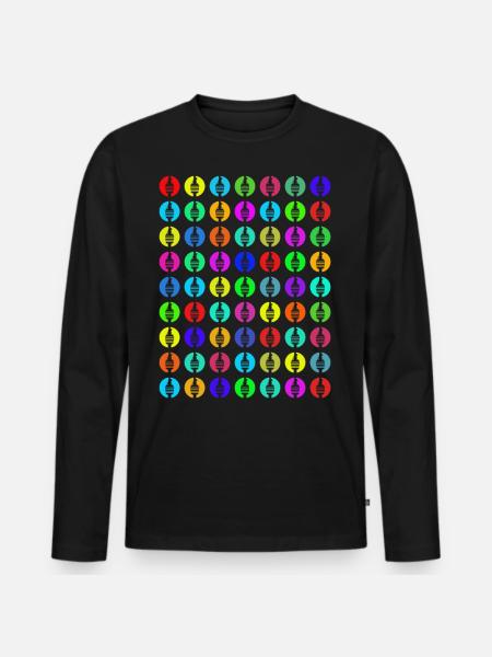 Fernsehturm#13 - Männer Premium Bio Langarmshirt - Schwarz