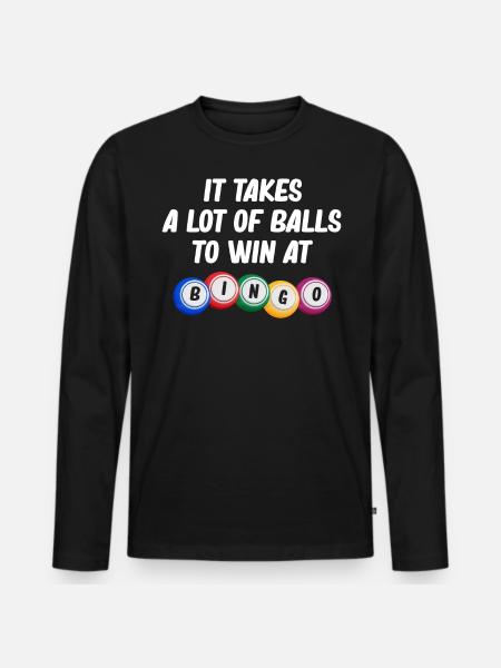 Bingo Players, Bingo, Bingo Balls - Men's Premium Organic Long Sleeve Shirt - black
