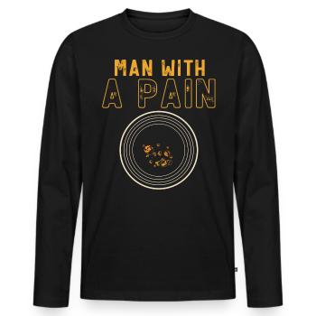 Goldschwenk, Goldgräber - Männer Premium Bio Langarmshirt - Schwarz - Vorne - Nico (187cm)