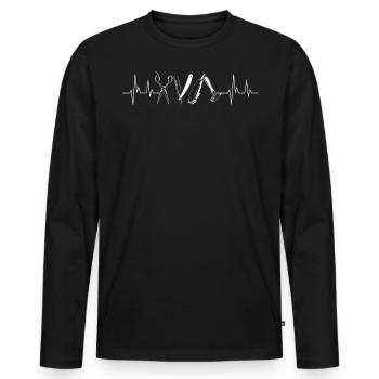 Friseur, Friseur, Barbershop - Männer Premium Bio Langarmshirt - Schwarz - Vorne - Nico (187cm)