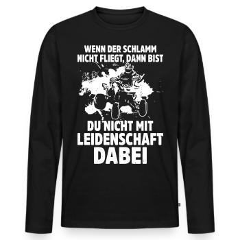 Quadfahrer Geschenkidee Quadfahren Quad ATV - Männer Premium Bio Langarmshirt - Schwarz - Vorne - Nico (187cm)