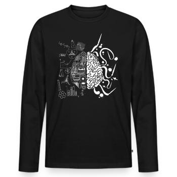 Acadia National Park - Men's Premium Organic Long Sleeve Shirt - black - Front - Nico (187cm)