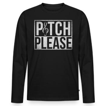 Chanteur d’opéra, voix, opéra - T-shirt manches longues Premium bio Homme - noir - Devant - Nico (187cm)