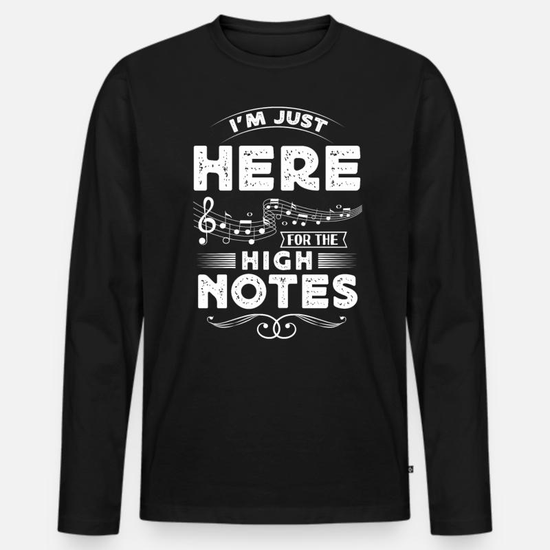 Opernsänger, Gesang, Opera - Männer Premium Bio Langarmshirt - Schwarz