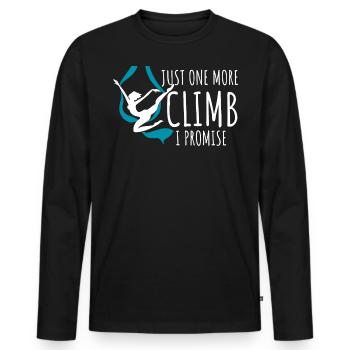 Air winner. Air silk - Men's Premium Organic Long Sleeve Shirt - black - Front - Nico (187cm)