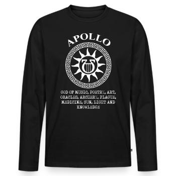 Air winner. Air silk - Men's Premium Organic Long Sleeve Shirt - black - Front - Nico (187cm)