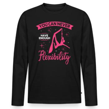 Air winner. Air silk - Men's Premium Organic Long Sleeve Shirt - black - Front - Nico (187cm)
