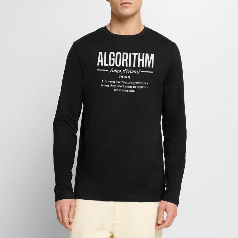 Programmeur d’algorithmes, codage, encodeur T-shirt manches longues Premium bio Homme