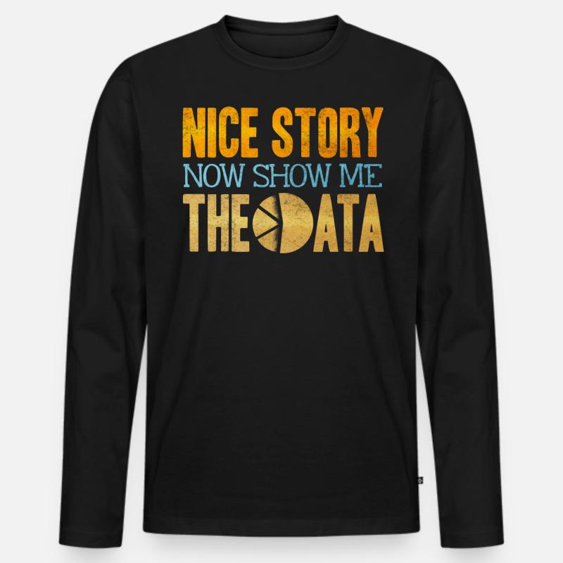 Datenanalyst, Dateningenieur - Männer Premium Bio Langarmshirt - Schwarz