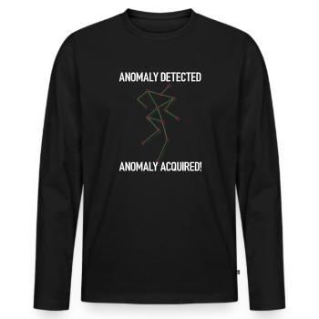 Ghost Hunter, EMF meter, thermal camera - Men's Premium Organic Long Sleeve Shirt - black - Front - Nico (187cm)