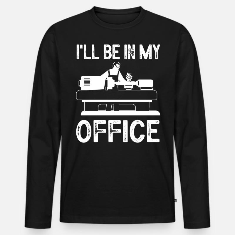 Tischler, Holzarbeiter - Männer Premium Bio Langarmshirt - Schwarz