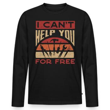 Car mechanic, mechanic, car mechanic - Men's Premium Organic Long Sleeve Shirt - black - Front - Nico (187cm)