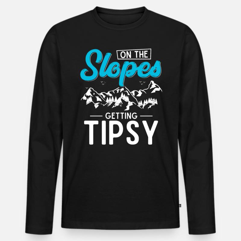 Snowboarder, Snowboarden - Männer Premium Bio Langarmshirt - Schwarz