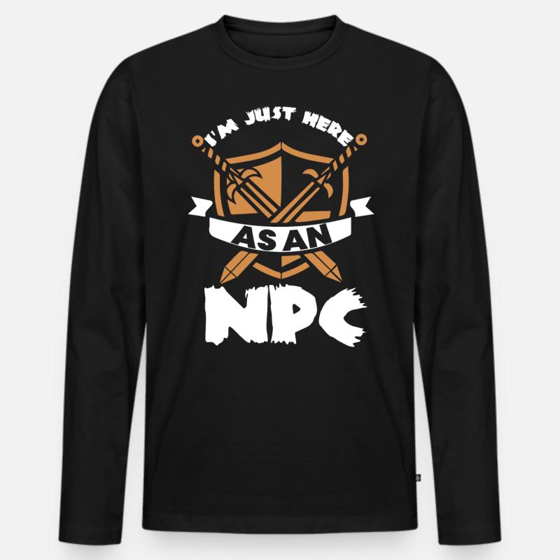 Larp, Live-Action-Rollenspiel - Männer Premium Bio Langarmshirt - Schwarz