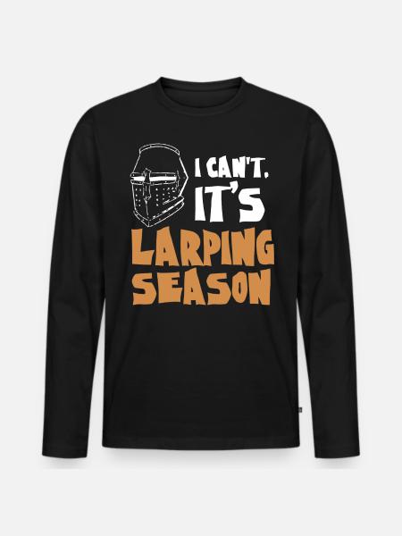 Larp, Live-Action-Rollenspiel - Männer Premium Bio Langarmshirt - Schwarz