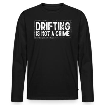 Dérives Dérivantes, Autodrift - T-shirt manches longues Premium bio Homme - noir - Devant - Nico (187cm)